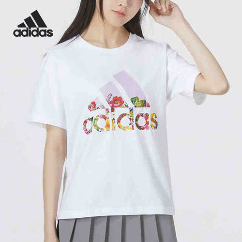 阿迪达斯正品女子运动短袖