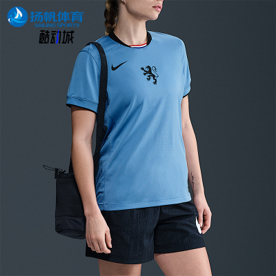 Nike/耐克正品Dri-FIT女士针织运动训练足球透气短袖FZ9133-489