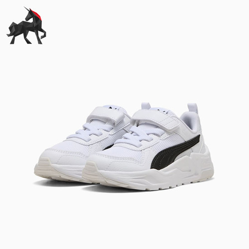 Puma/彪马正品四季款小童网面透气魔术贴经典防滑休闲鞋403704-01