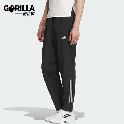 Adidas/阿迪达斯正品GYM 3S PNT 男士训练梭织健身运动裤KE3839