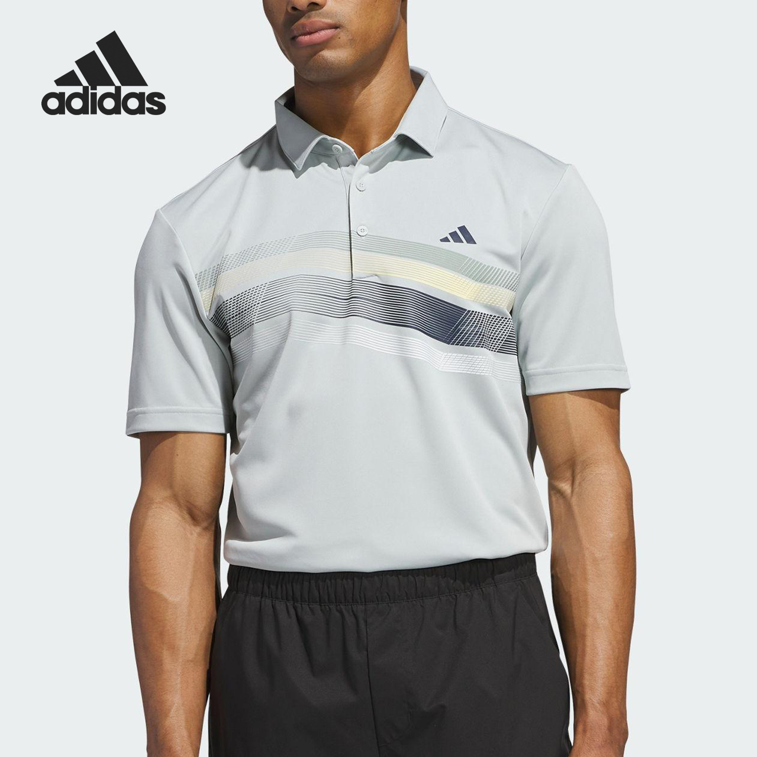 Adidas/阿迪达斯正品CORE CHST运动男士训练翻领POLO衫JF8982