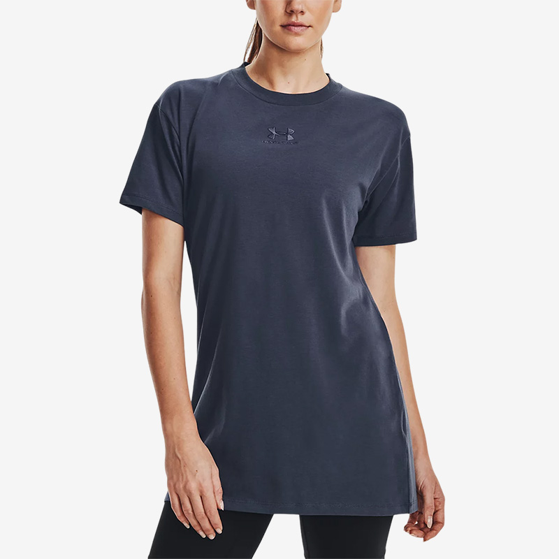 UA安德玛正品秋冬季新款女子印花宽松透气休闲运动短袖T恤1376745