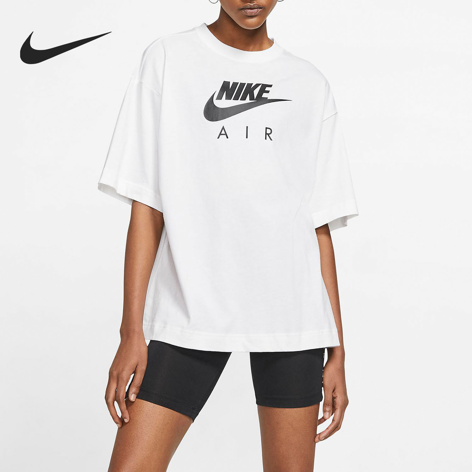 Nike/耐克正品2021春季新款品牌女子运动休闲短袖圆领T恤 CJ3106-封面