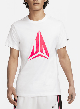 Nike/耐克正品夏季Ja Morant男子篮球运动短袖FD0057-100