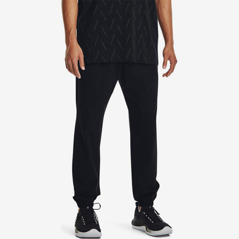 UA/安德玛正品2025新款男子户外休闲梭织训练束脚长裤1382119-001