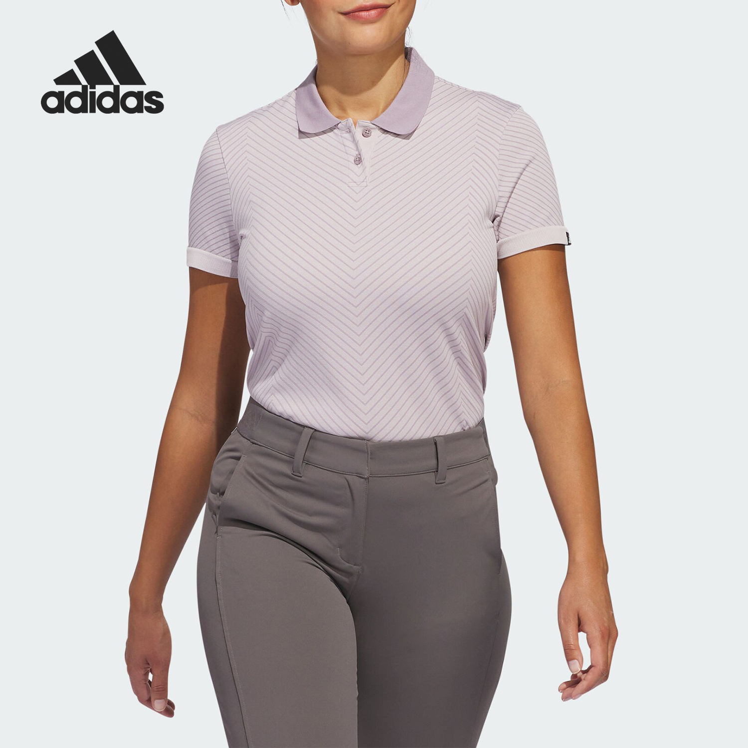 Adidas阿迪达斯女士高尔夫POLO衫