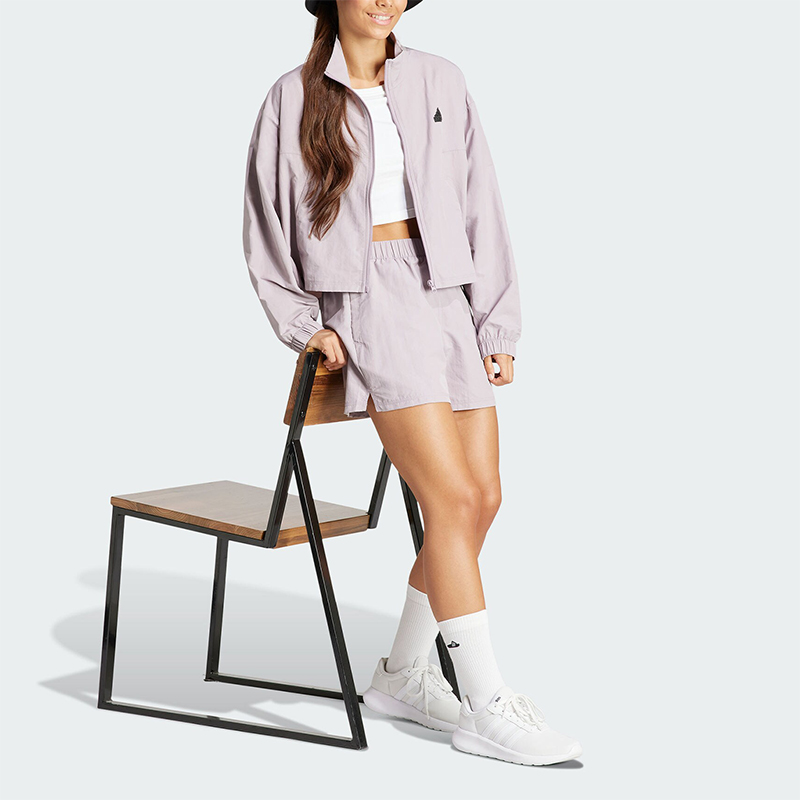 Adidas/阿迪达斯正品时尚休闲透气夏季女士宽松运动套装IS0918