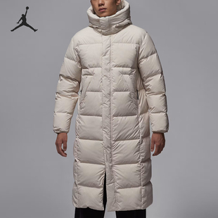 Nike/耐克官方正品JORDAN男士保暖长款连帽运动羽绒服FV7270-104