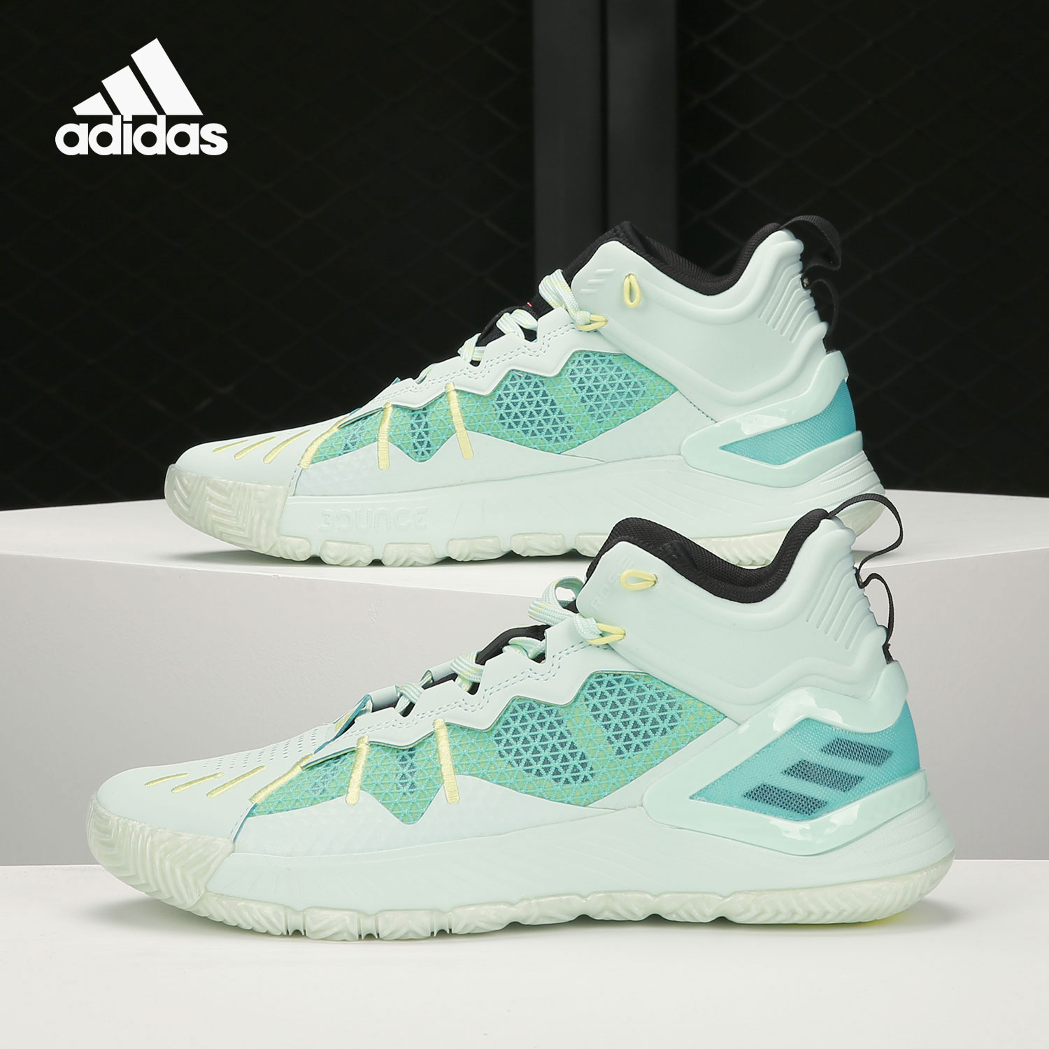 Adidas/阿迪达斯官方正品 ROSE 男子缓震中帮运动篮球鞋 GW7650