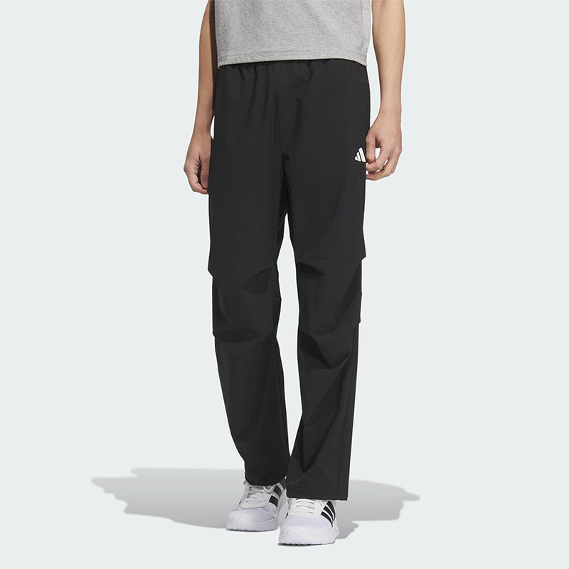 Adidas/阿迪达斯正品2025男士户外运动经典防晒梭织长裤KB6423