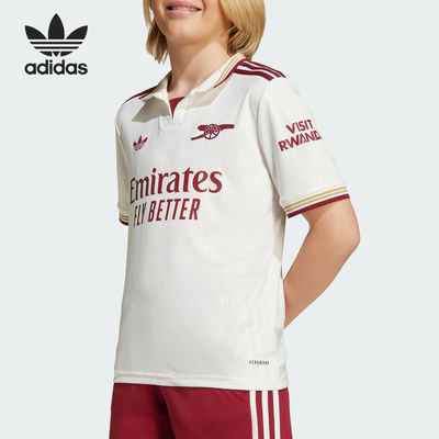 Adidas/阿迪达斯正品夏季大童足球训练透气短袖POLO衫JI9546