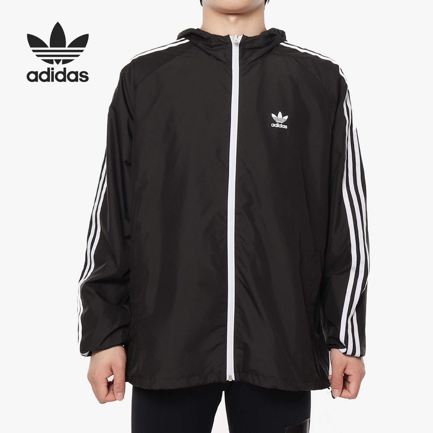 Adidas/阿迪达斯正品REV WB STICKER 男子休闲运动夹克外套DX4218