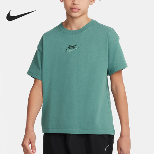 Nike/耐克正品Sportswear大童圆领简约柔软短袖T恤FN9668-361