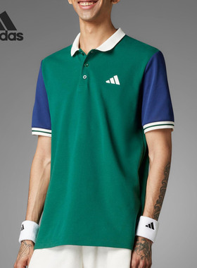 Adidas/阿迪达斯正品Tennis Heritage男士经典网球POLO衫JC6745
