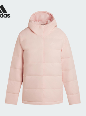 Adidas/阿迪达斯官方正品HELIONIC女士保暖连帽运动羽绒服KG3148