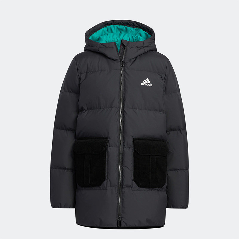 阿迪达斯保暖儿童款运动羽绒服