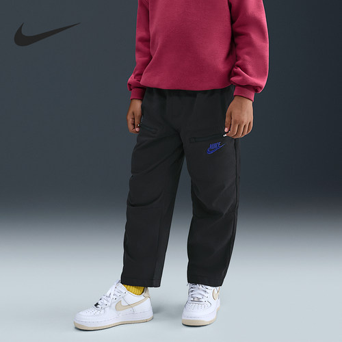 Nike/耐克正品Sportswear小童运动休闲斜纹梭织长裤IO2313-070