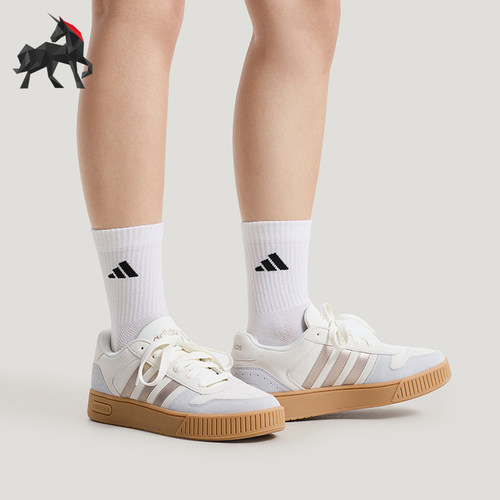 Adidas/阿迪达斯正品2026春季款男女运动低帮系带耐磨板鞋KH8221