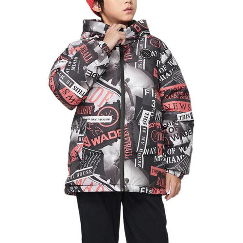 Lining/李宁正品男大童加厚保暖连帽宽松冬季鸭绒运动服YYMS081