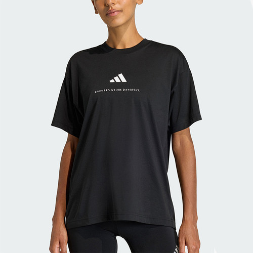 Adidas/阿迪达斯正品夏季男女休闲圆领简约跑步运动短袖T恤KS8551