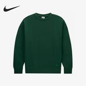 耐克正品 简约男士 刺绣经典 Nike 宽松圆领套头卫衣FB7223 341