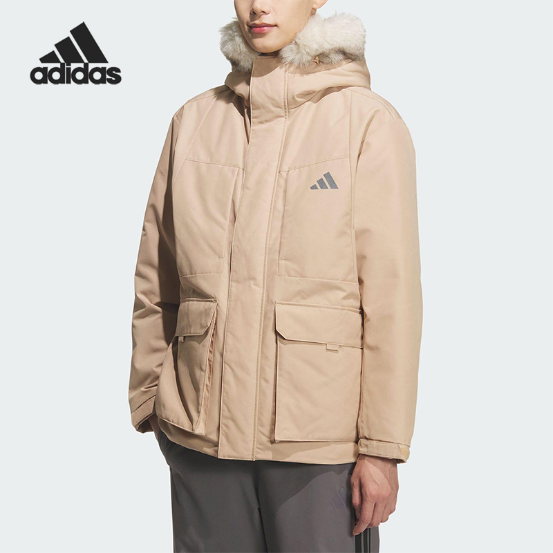 Adidas/阿迪达斯正品V PARKA DOWN男女运动梭织保暖羽绒服KQ5510