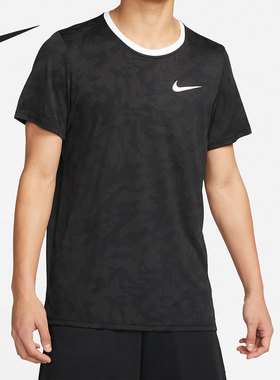 Nike/耐克官方正品春新款跑步透气运动男子短袖T恤 DM6477-010