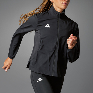 女士跑步运动修身 新款 夹克外套IT7595 阿迪达斯正品 Adidas