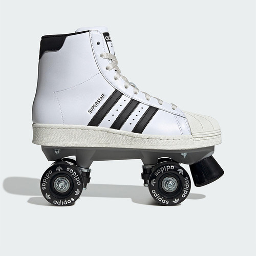 Adidas/阿迪达斯正品SUPERSTAR82SKATE新款经典双排轮滑鞋JS4038