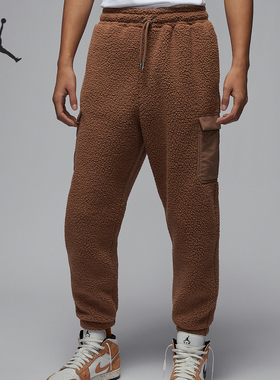 Nike/耐克正品JORDAN男士复古保暖仿羊羔绒长裤FV7451-223