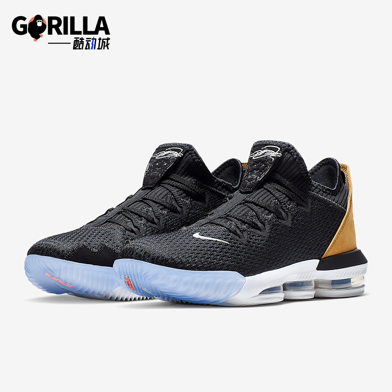 耐克男士低帮气垫厚底耐磨篮球鞋