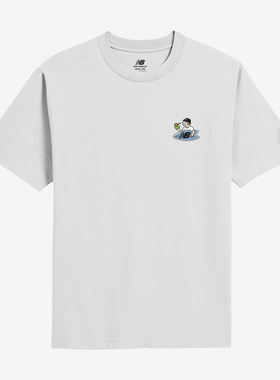 New Balance新百伦surf Shop男透气短袖T恤MT51876-WT