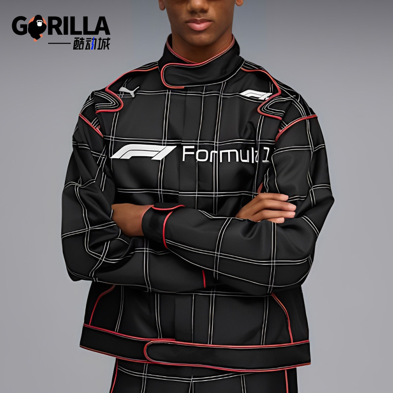 Puma/彪马正品F1赛车夹克新款男黑红色街头经典夹克外套632988-01