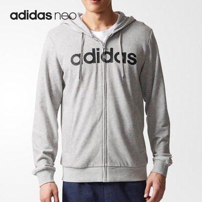 Adidas/阿迪达斯正品 NEO秋季新款男子运动连帽外套 BQ6822