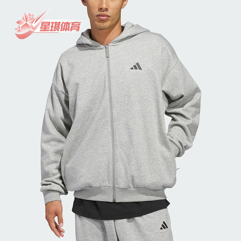 Adidas/阿迪达斯正品2025冬季款男女日常连帽运动印花外套KB7562