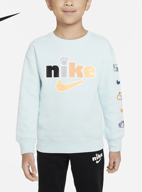 Nike/耐克正品当季新款小童保暖加绒运动圆领卫衣FB9278-474
