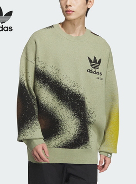 Adidas/阿迪达斯官方正品三叶草男女休闲时尚针织运动毛衣JI9643