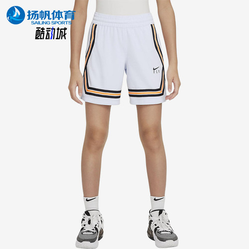 Nike/耐克正品儿童时尚休闲松紧高腰合身五分短裤DA1086-085