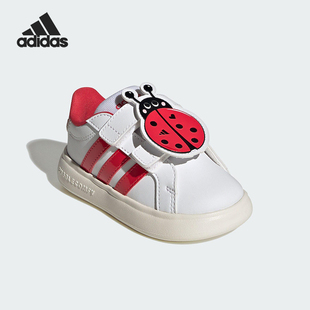 婴童日常低帮魔术贴休闲运动鞋 Adidas 款 春季 KJ8652 阿迪达斯正品