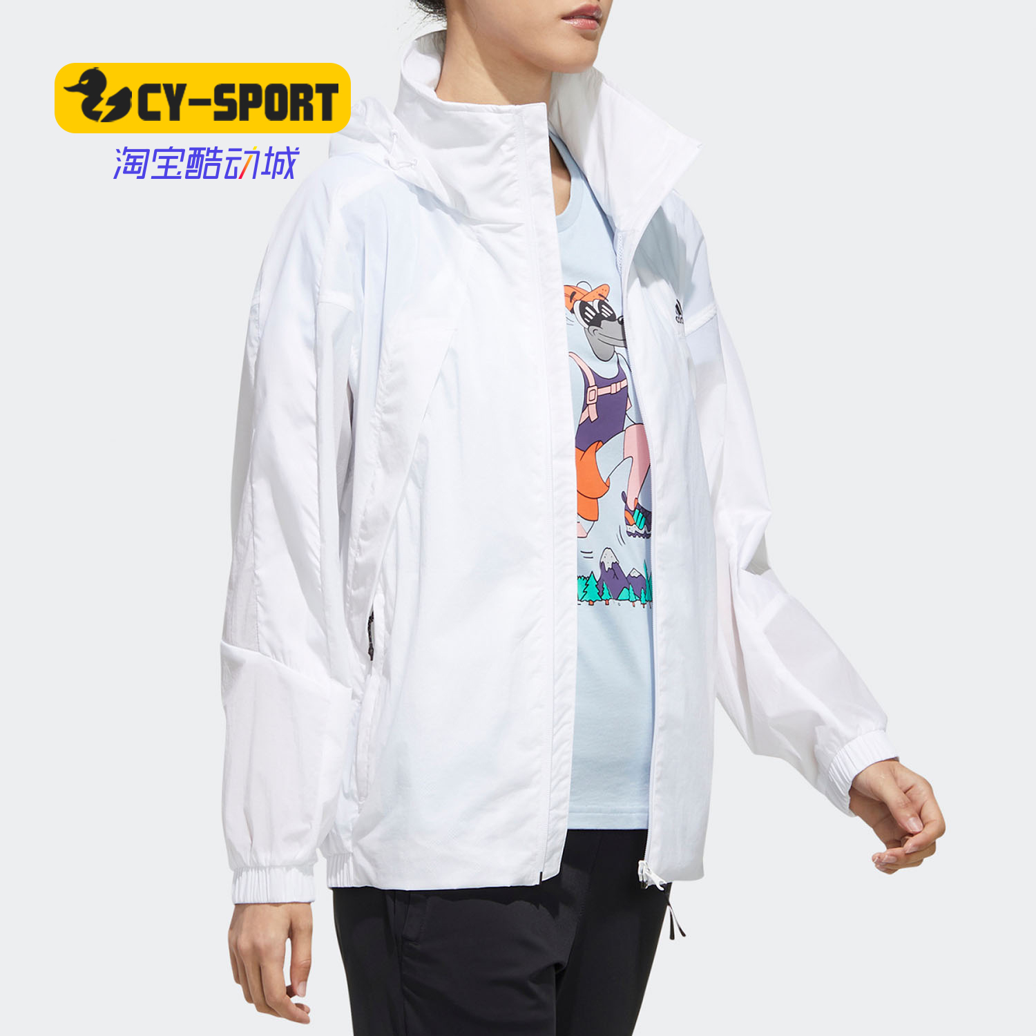 Adidas/阿迪达斯正品夏季新款女子休闲运动夹克外套FM7517