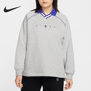 女士日常翻领套头针织卫衣IF0257 Nike 款 2025冬季 043 耐克正品