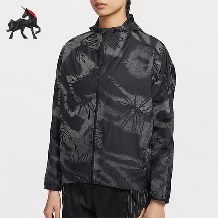 Nike/耐克正品Running Division 女士印花跑步夹克HJ2194-010