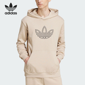 Adidas JJ1505 运动休闲连帽套头衫 阿迪达斯正品 三叶草男士