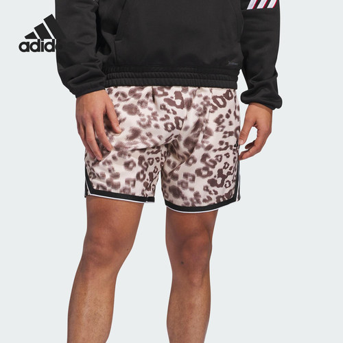Adidas/阿迪达斯正品夏季款男士图案满印时尚透气舒适短裤JD4467