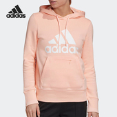 BADGE女士经典 Adidas 阿迪达斯正品 运动针织休闲连帽卫衣GC6918