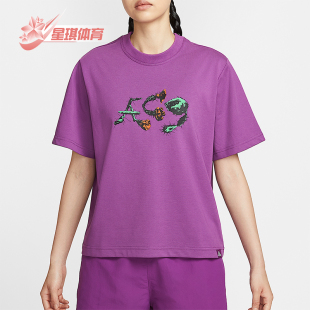 耐克正品 IB7340 夏季 印花透气针织短袖 505 女士圆领潮流时尚 Nike