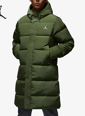 Nike/耐克正品JORDAN男士保暖中长款经典运动羽绒服FB7314-340