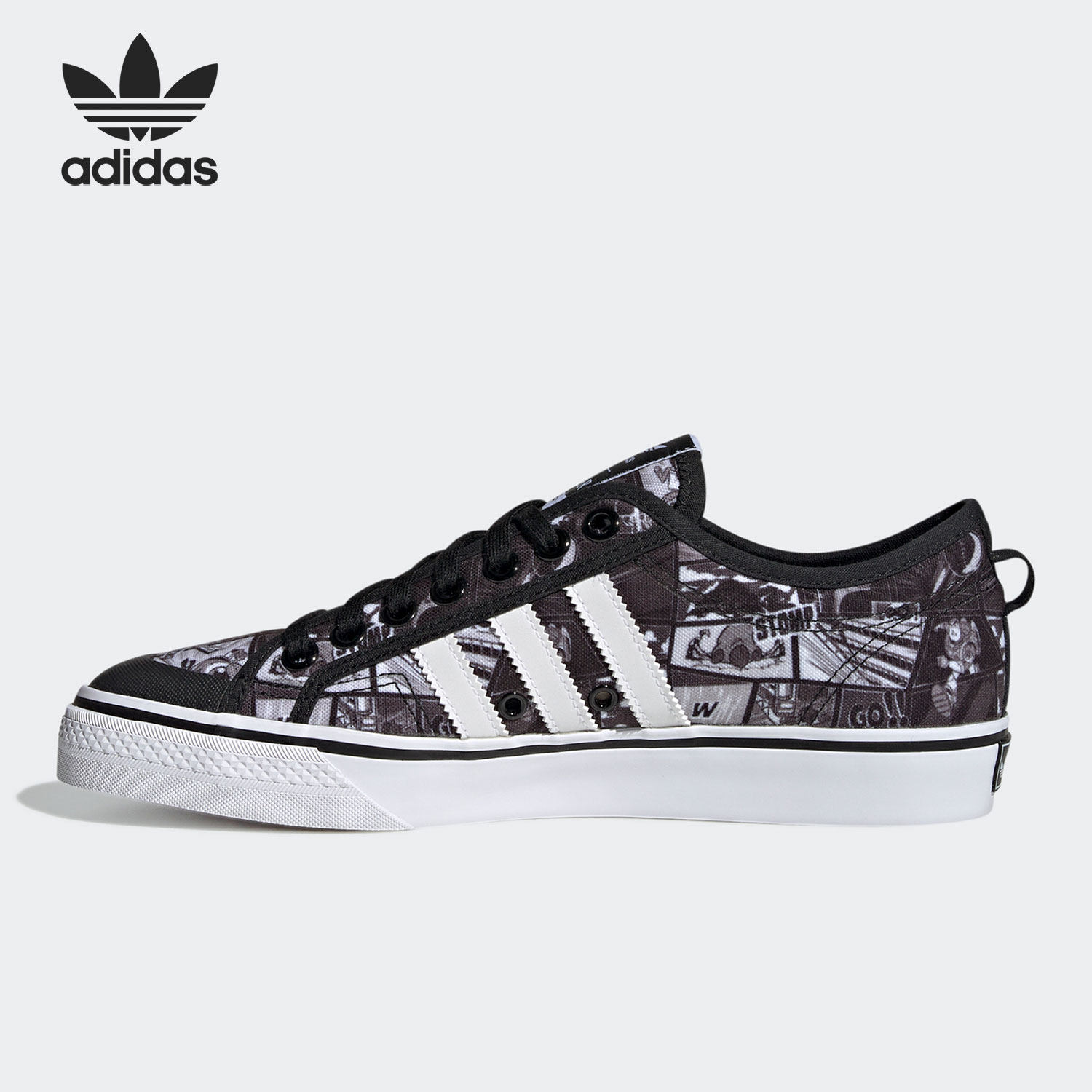 adidas/阿迪达斯官方正品三叶草nizza 男女低帮休闲帆布鞋 gx0993