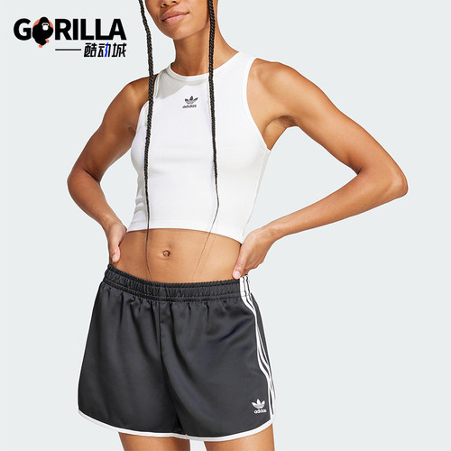 Adidas/阿迪达斯正品三叶草女士经典时尚工字修身无袖背心JC9007