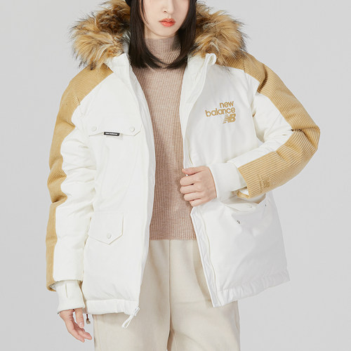New Balance/NB正品新款女士保暖时尚连帽拉链羽绒服AWJ24306-CIC